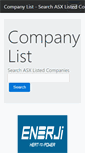 Mobile Screenshot of companylist.com.au
